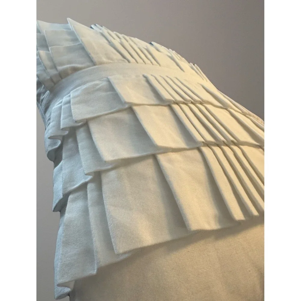 Simply Vera Vera Wang Center Pleated Decorative Pillowcase Only 12 X 18 White
